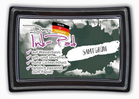 Das Ink-Pad - Stempelkissen 6 x 3,5cm samtgrün